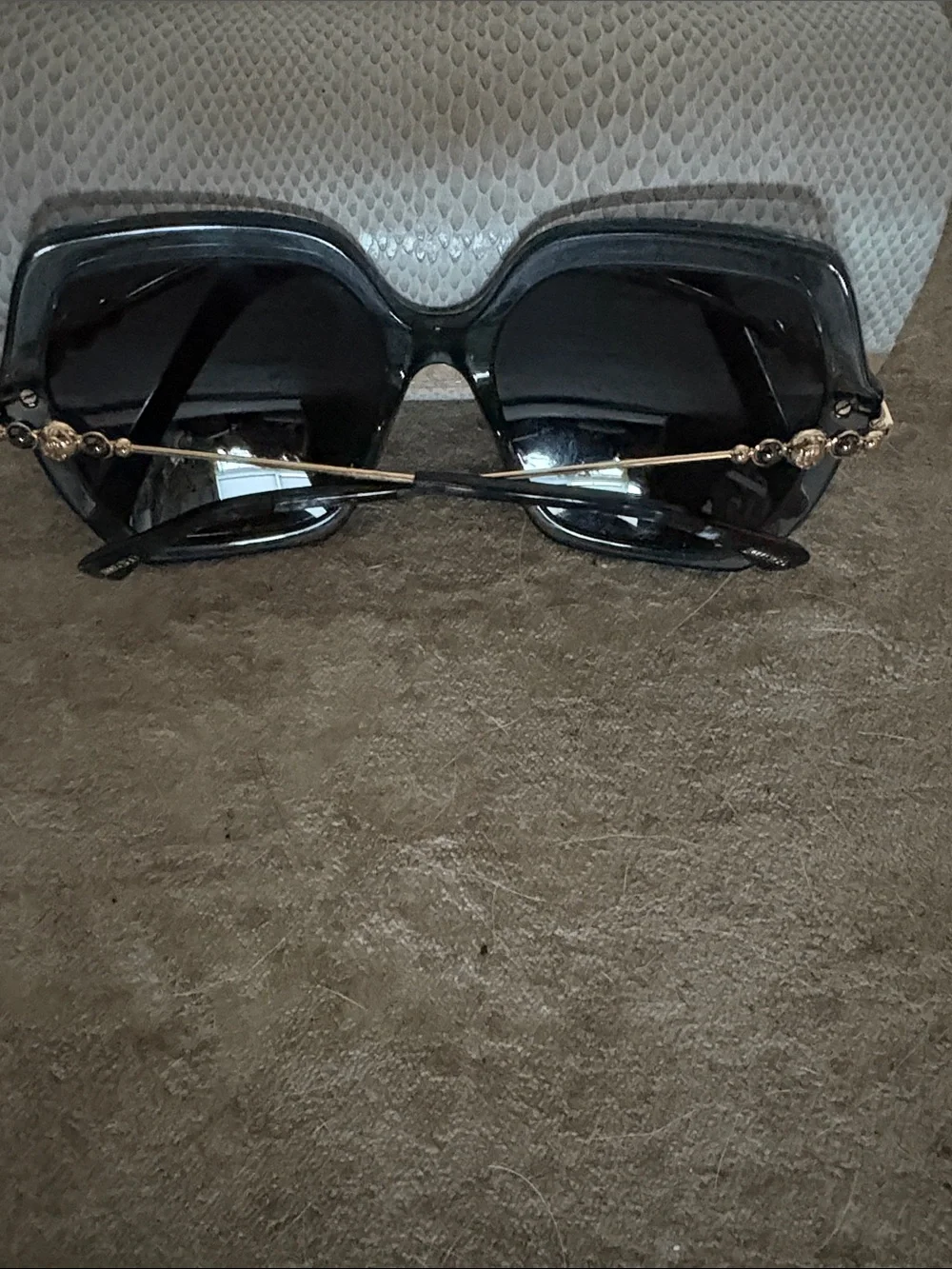 Black Oversized Square Sunglasses - Brand: Jimmy Choo